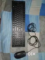 Dell USB Wired Keyboard and Mouse Set (Black) KB216+MS116