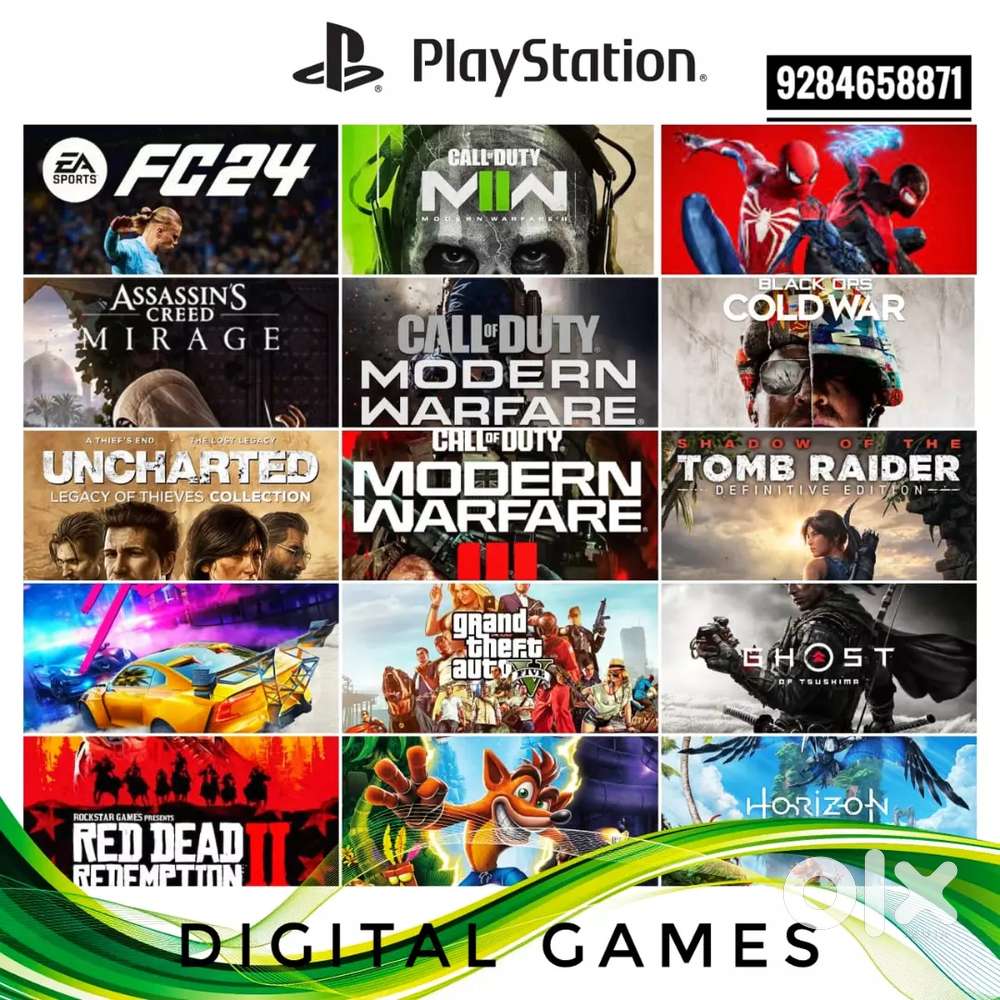 ps4 / ps5 / PS4 /PS5 / Sony /PlayStation Games strts @ ₹ 299/-