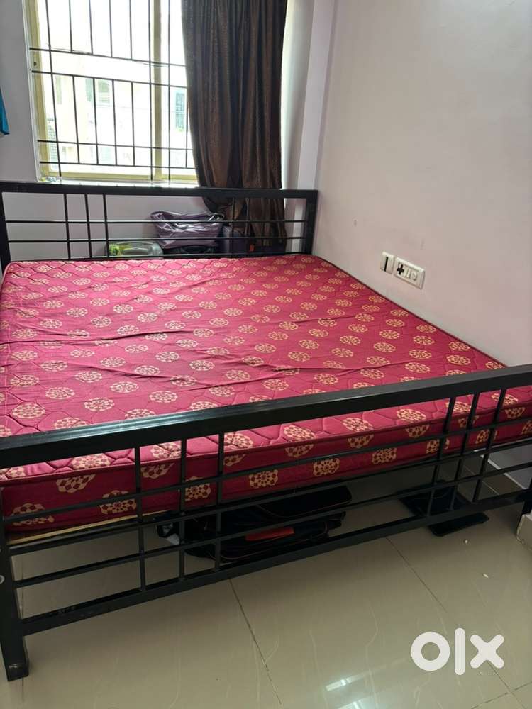 King size bed with mattress, 3 seater sofa cum bed, computer table