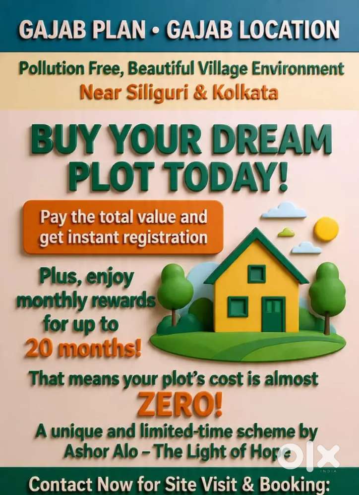 Buy Plotted Land on outright basis and Get money back