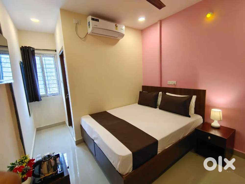 40 rooms and restaurant running hotel guest house rent in Gachibowli