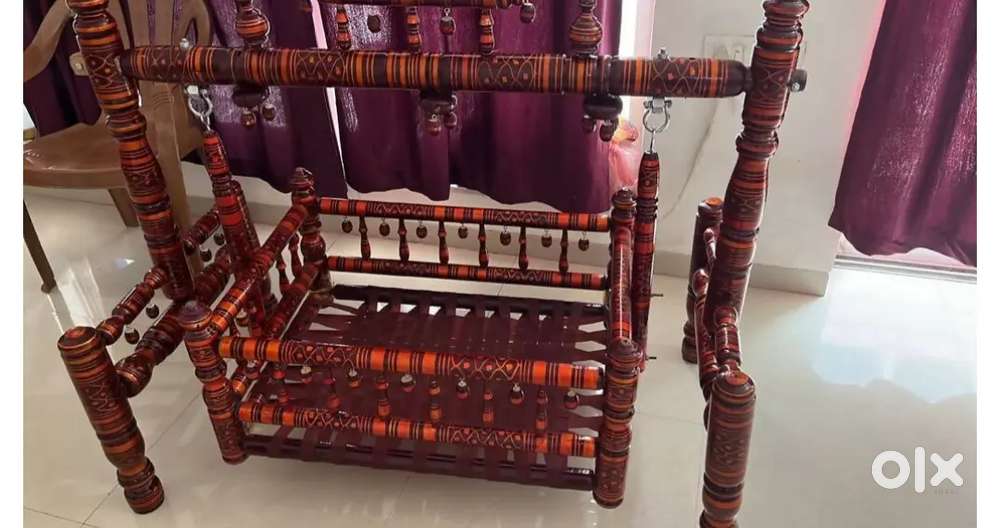 Wooden jhoola for kids  newly born babies
