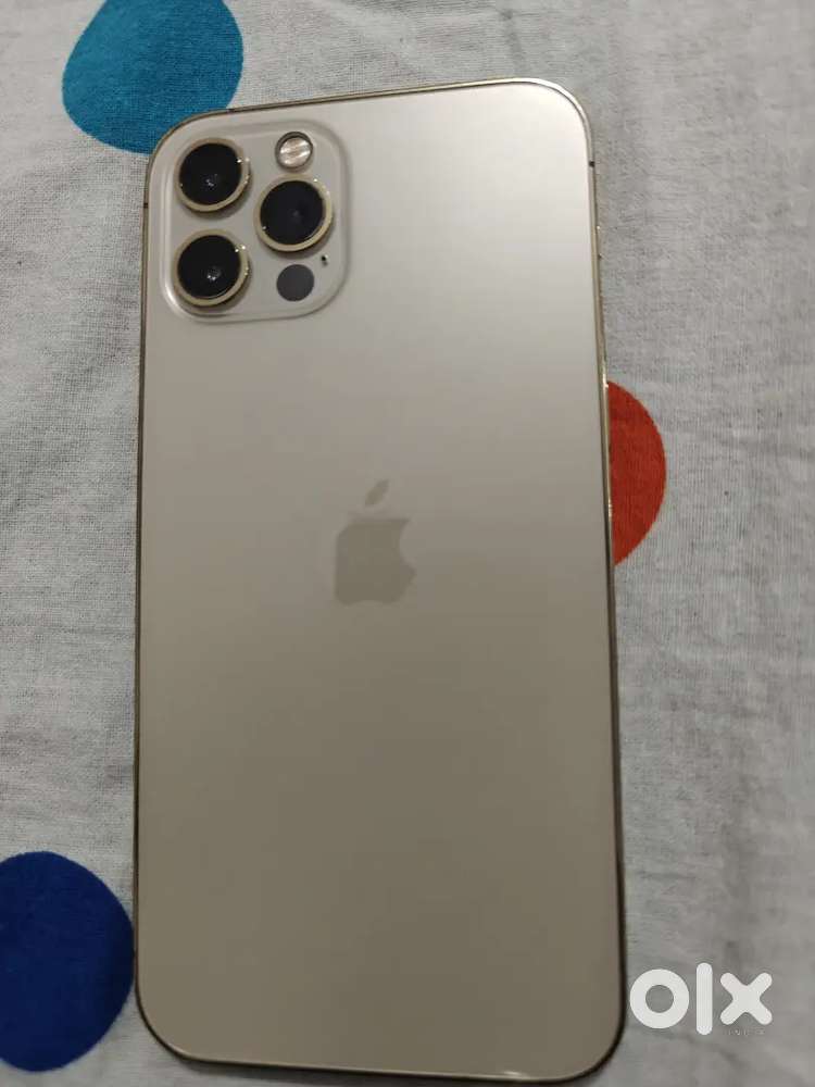 (2 phones )iPhone 12 pro 128gb gold color achi condition hai