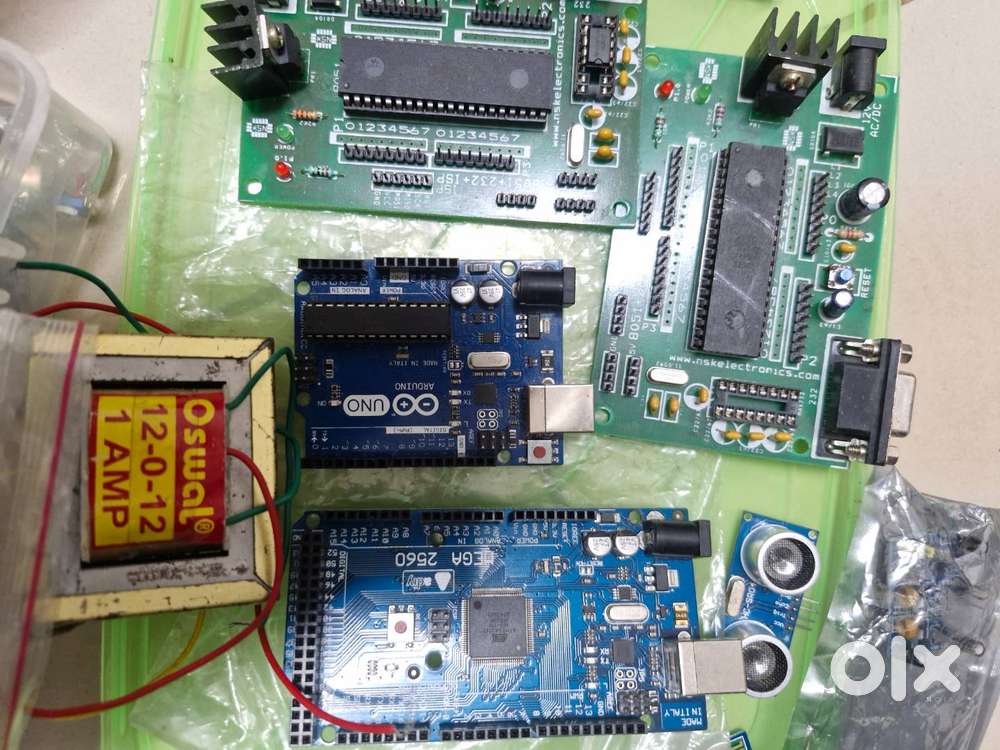 Aurdino , uno , atmega 32 and other engineering components