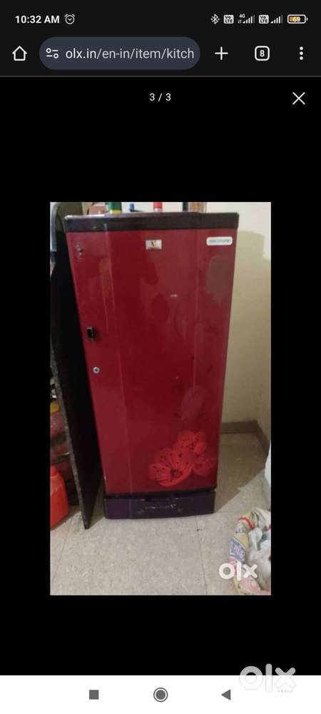 Videocon fully running condition fridge single door, 165 Ltr Capacity