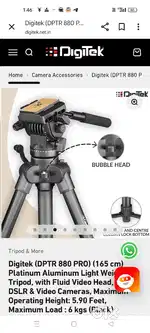 Camera stand dptr 880 pro Gud condition