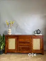 Sideboard tv unit crockery cabinet bar cabinet in solid wood.Brand New