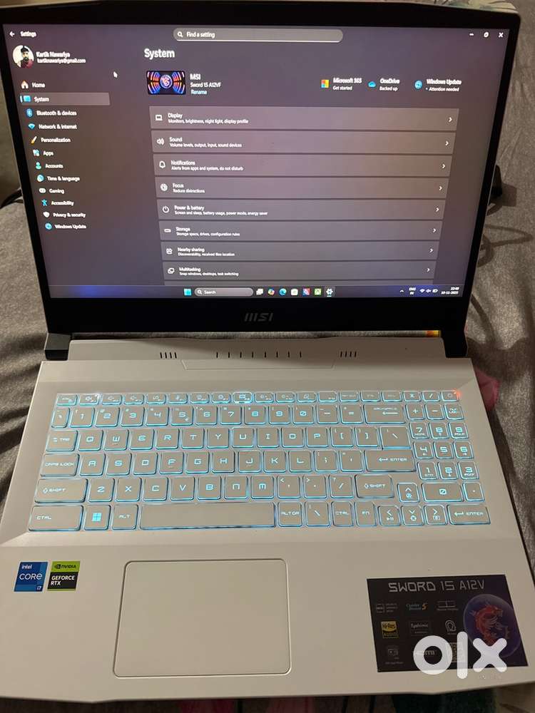 MSI Sword 15 A12VF Intel 12th Gen. i7-12650H