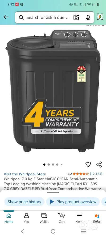 Whirpool washing machine i have