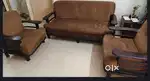 Dark Brown (Tan) Sofa for safe