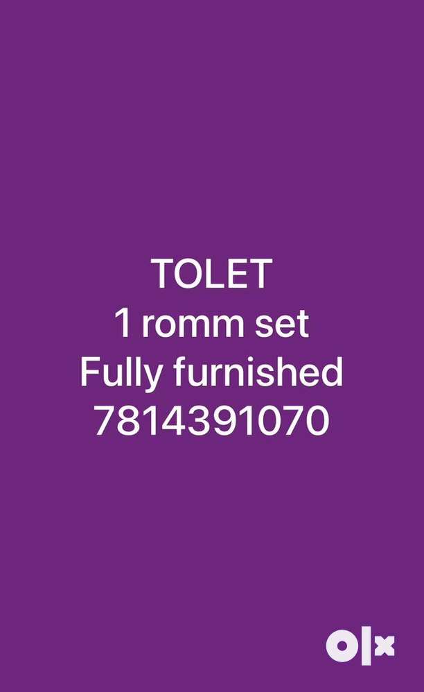 1 room & 2room avialiable fully furnished