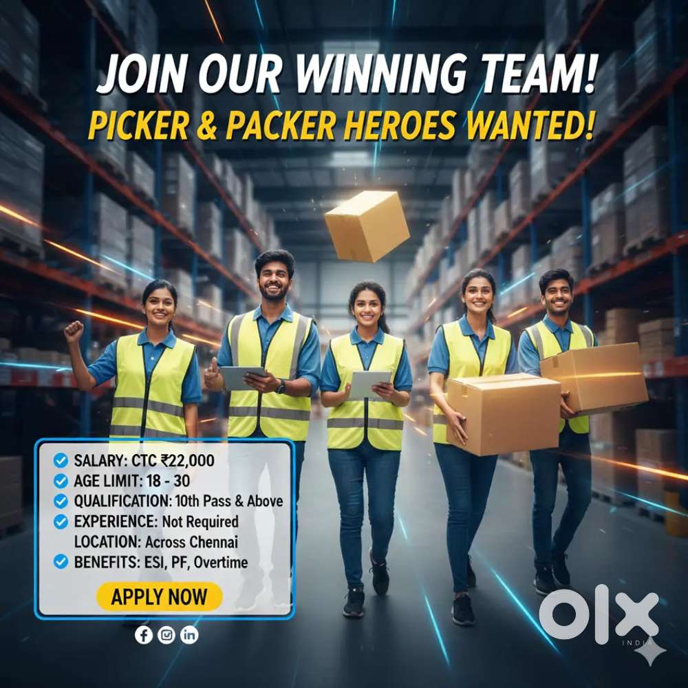 Immediate Vacancy – Join Today (Picker/Packer)