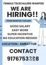Female telecallers wanted - Urgent hiring