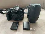 Nikon D5200 (With AF-S 18-140 mm VR Lens) DSLR Camera + battery + bag