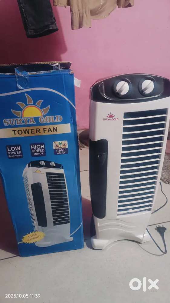 New tower fan with warranty