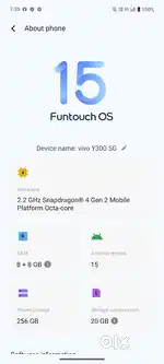 Vivo y300 8gb 256 storage