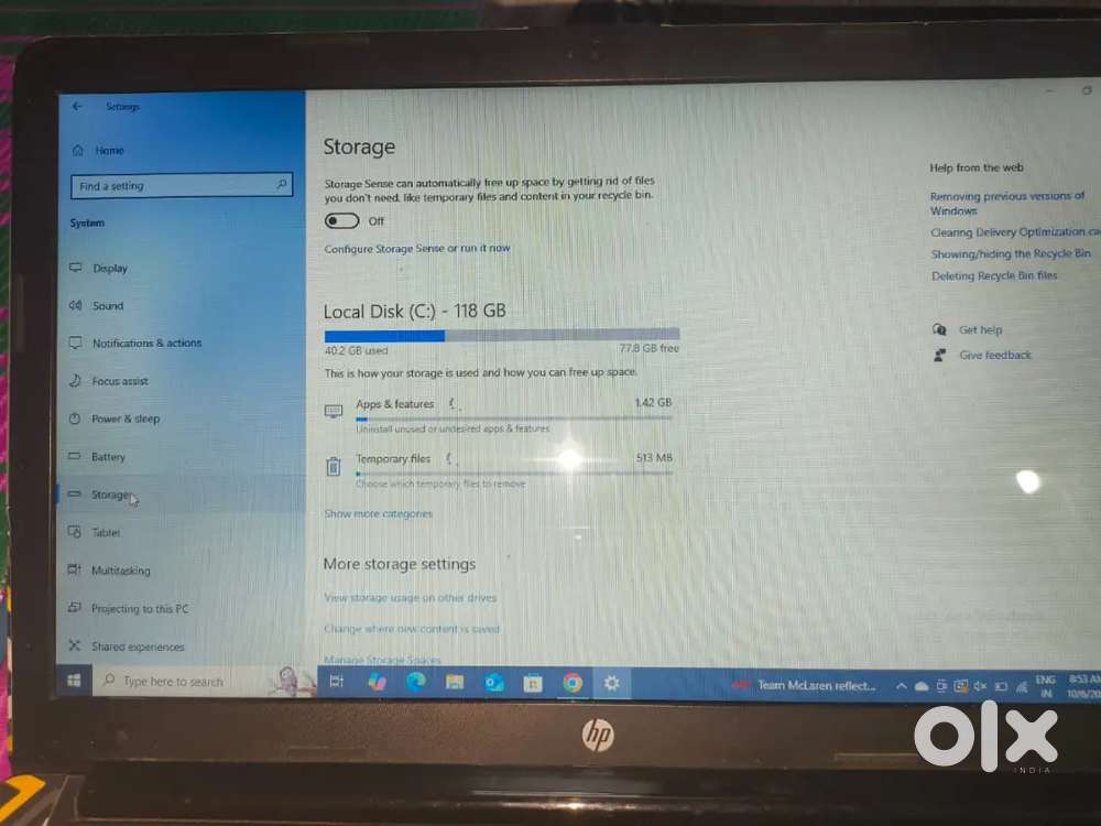 Hp Ryzen3 laptop