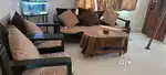 3+2 wooden sofa