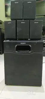 Sony active subwoofer 8inch with cube speakers 5 nos 110 power