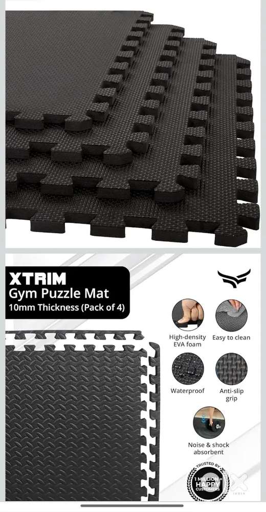 Gym puzzle mat(300) black