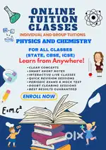 Chemistry and Physics online Tuitions