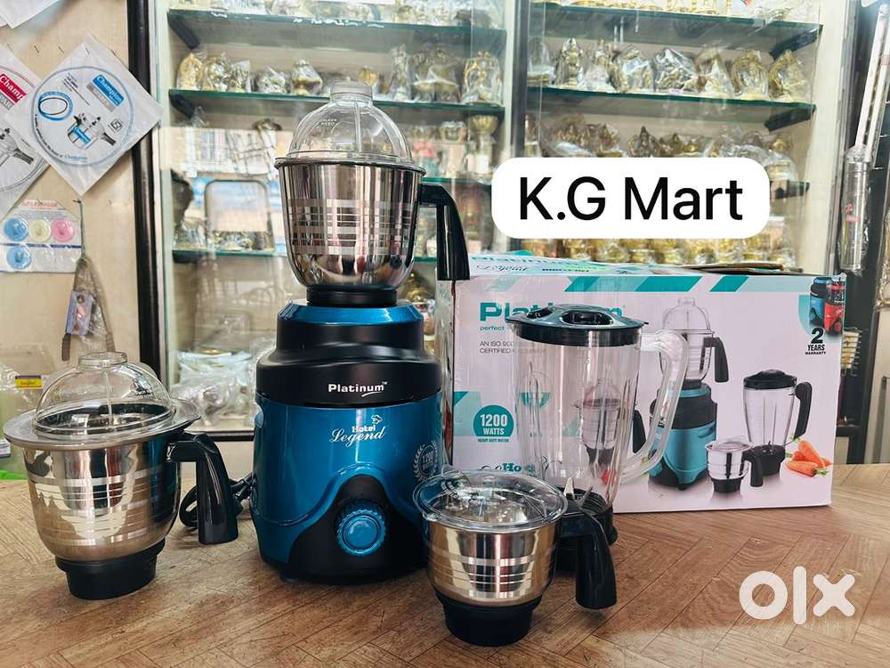 1200 Watts 4 Jars Brand New Platinum Mixer 2 Years Warranty MRP-5700