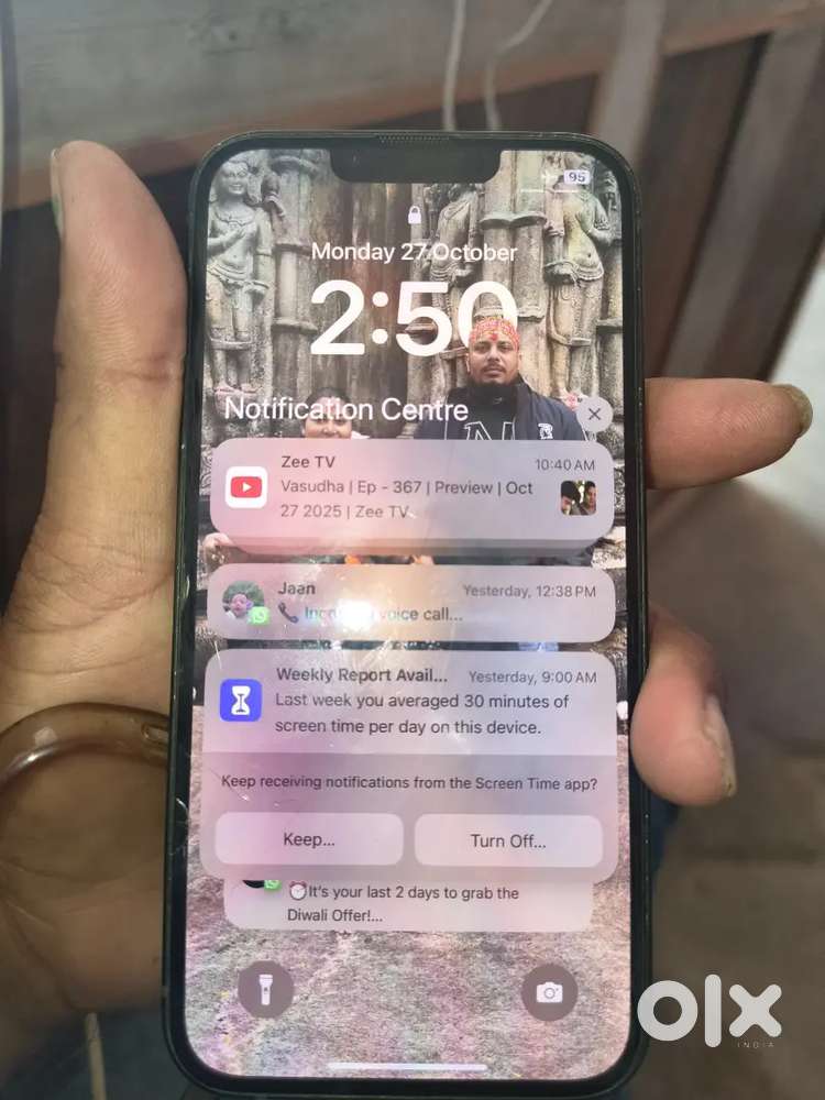 13. 128GB .99%Battery Health