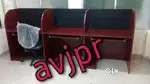 3-Seater Computer Table with slide keyboard stand for Office Library