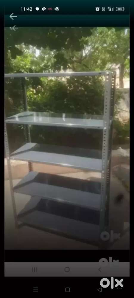 free home delivery. 5 shelf steel rack new for sales.