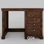 Computer Table – Excellent Condition  Teak/Brown Finish