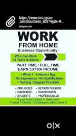 WORK FROM HOME / PART TIME WORK