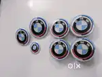 BMW Steering & Front and Rear New Model Logo & Alloy Wheel Cap