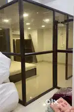 Office Cabin with door and ceiling lights