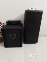 Philips party speaker with custom subwoofer and amplifier