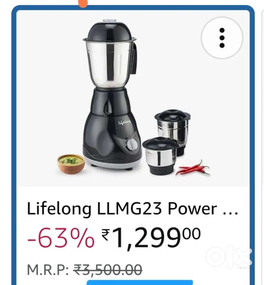 Mixer grinder new/unused