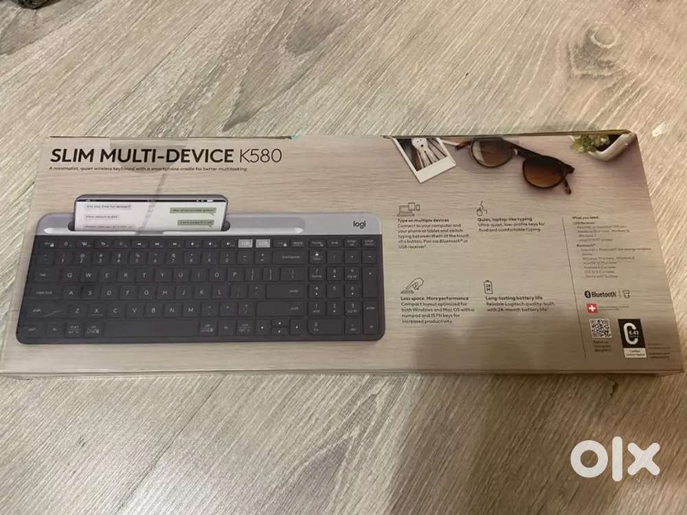 Logitech K580 Slim Multi-Device Wireless Bluetooth Keyboard New Sealed