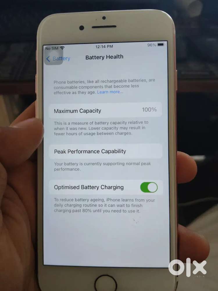 Battery health 100 original battery all parts orignal with charger