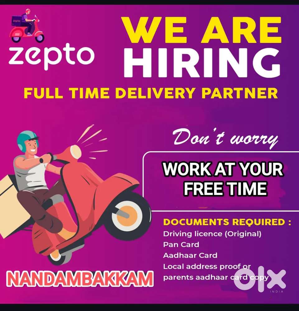 ZEPTO NANDAMBAKKAM 6500₹ ORDER PAY + INCENTIVE 4500₹ +ATTENDANCE 1000₹