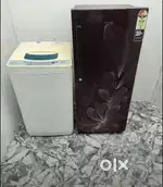 I'd67 Onida washing machine and single door  fridge