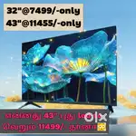 A+ grade sony new 43 inch smart Android frameless led tv @11444