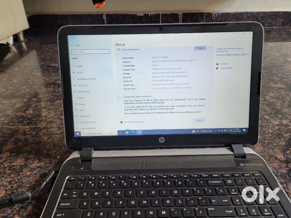 HP laptop 3 generation