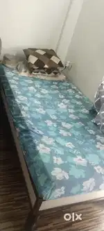 Heavy Plywood Single Bed with Matress
