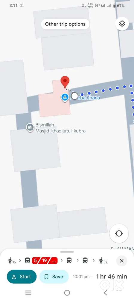 L corner plot for sale Naregao Bismillah colony near Bismillah masjid
