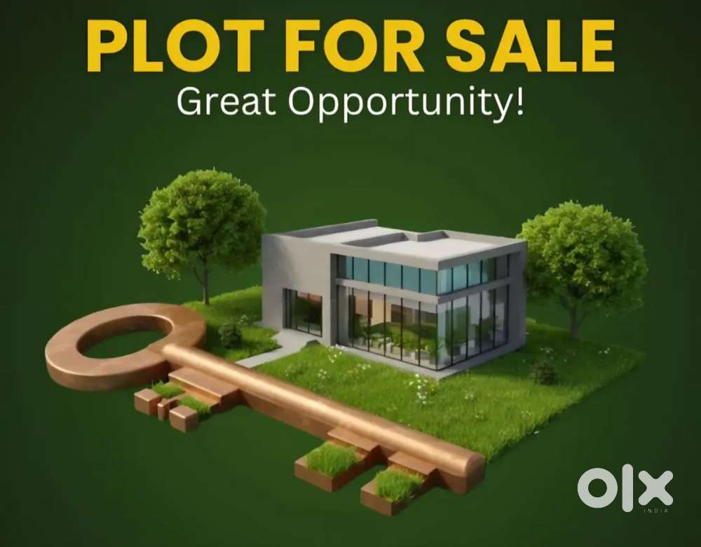 Open plot and apartment