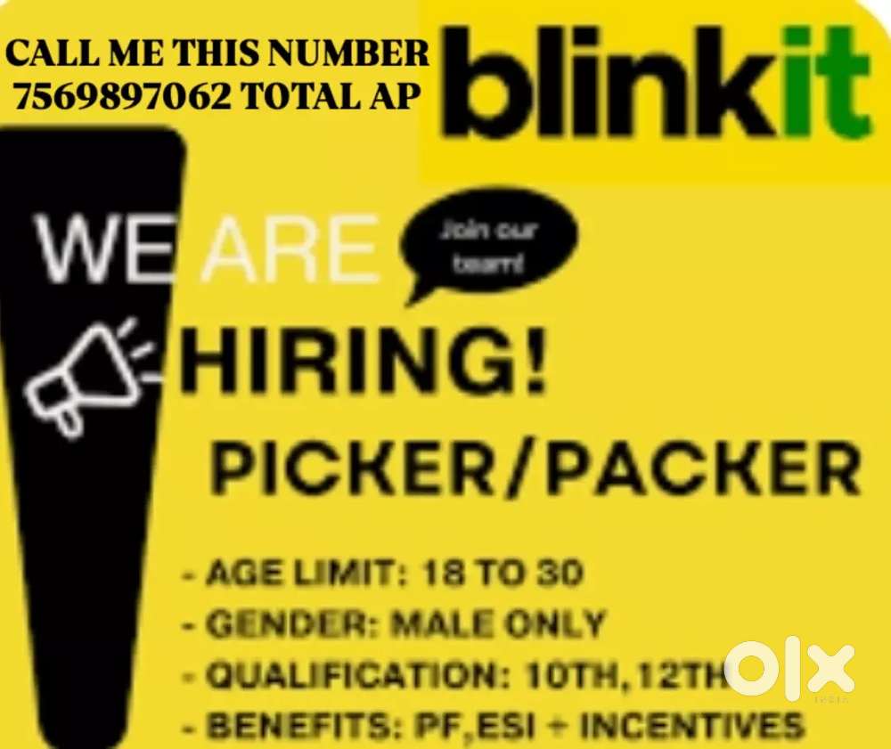 Wanted picker and packers at kakinada