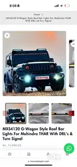 Mahindra thar Rooftop light bar
