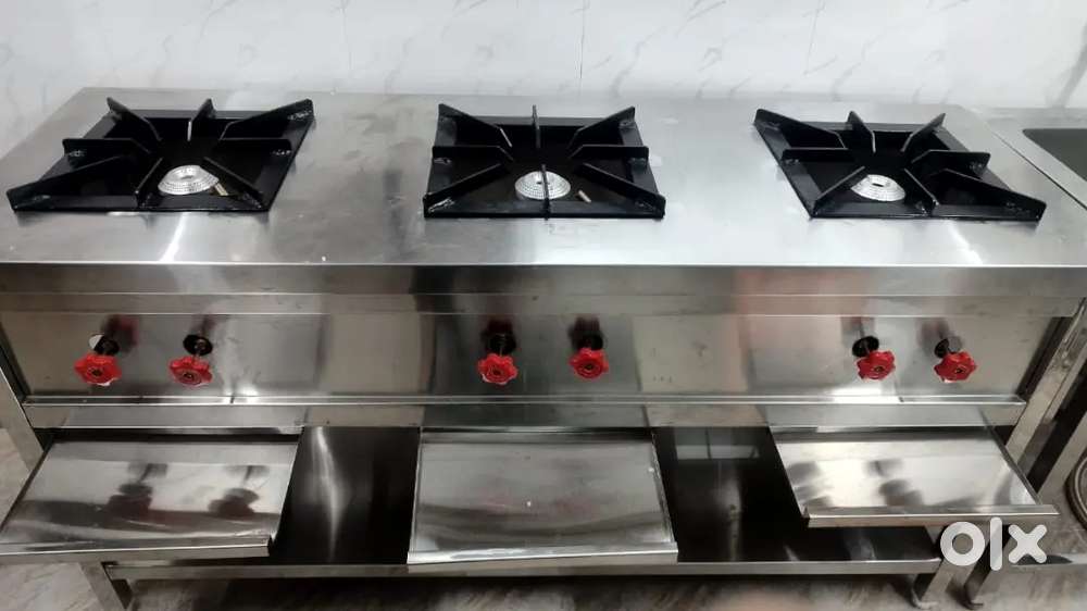 Commercial gas counter (3 burner gas)