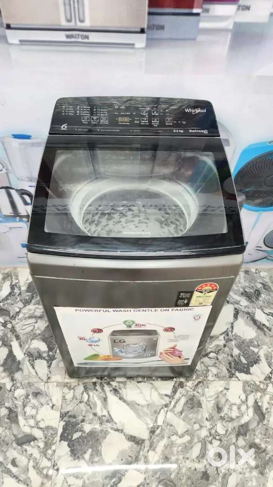 Whirlpool top load 7.0kg 5 star rating black colour washing machine