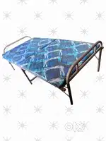 Steel frame plywood cushion cot
