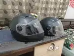 Helmets both front and pillion rider
